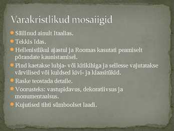 Varakristlik kunst #18