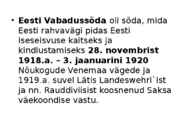 Eesti Vabadussõda #3