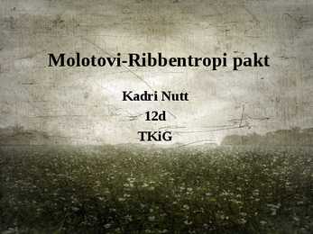 Molotovi-Ribbentropi pakt