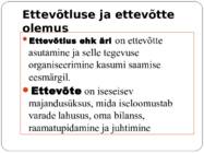 Ettevõtlus #2