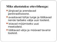 Ettevõtlus #4