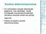 Sooline võrdõiguslikkus #4