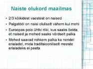 Sooline võrdõiguslikkus #7