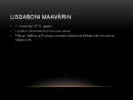 Lissaboni maavärin #2