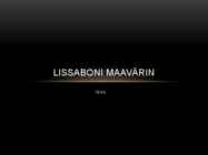Lissaboni maavärin