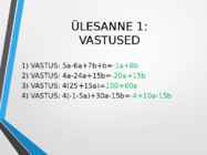 Avaldiste teisendusi-Lineaarvõrrand #13