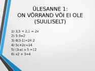 Avaldiste teisendusi-Lineaarvõrrand #17
