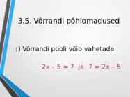 Avaldiste teisendusi-Lineaarvõrrand #23