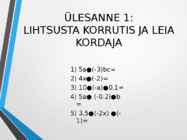 Avaldiste teisendusi-Lineaarvõrrand #4