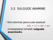 Avaldiste teisendusi-Lineaarvõrrand #6