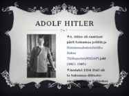 Adolf Hitleri eluloo lühikokkuvõte #2