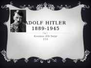 Adolf Hitleri eluloo lühikokkuvõte