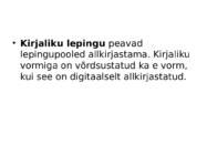 Lepingud #5