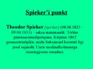 Huvitavad Punktid kolmnurgas #21