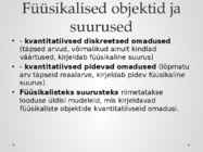 Füüsikalise looduskäsitluse alused #11