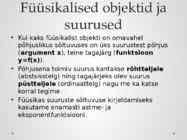 Füüsikalise looduskäsitluse alused #4