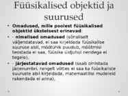 Füüsikalise looduskäsitluse alused #10