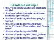 Eesti osalemine rahvusvaheliste organisatsioonide töös #17
