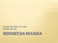 Indoneesia muusika