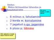 Lineaarvõrrand #5