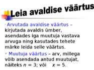 Lineaarvõrrand #8