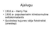 QUICKSTEP-FOKSTROTT #2
