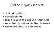 QUICKSTEP-FOKSTROTT #3