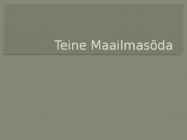 Teine Maailmasõda