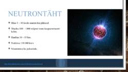 Neutrontähed ja mustad augud #2