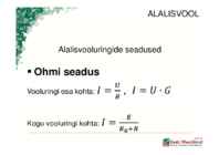 Elektrotehnika alalisvool #6