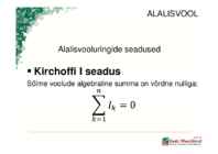Elektrotehnika alalisvool #7