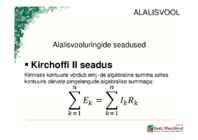 Elektrotehnika alalisvool #8