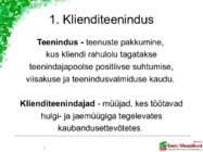 TOIDUPOE KLIENDITEENINDAJA TÖÖKOHT #2