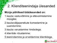 TOIDUPOE KLIENDITEENINDAJA TÖÖKOHT #3