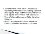 KESKAEGNE SAKRAALARHITEKTUUR EESTIS #8