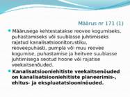 Veeseadusest tulenevad määrused #11