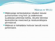 Veeseadusest tulenevad määrused #3