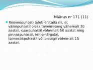 Veeseadusest tulenevad määrused #21