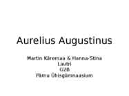 Aurelius Augustinus