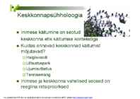 Keskkonna mõju käitumisele ja arengule #2
