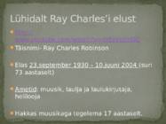 Stevie Wonder ja Ray Charles souli üldiseloomustus #7