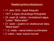 REVOLUTSIOONID JA KODUSÕDA VENEMAAL #5