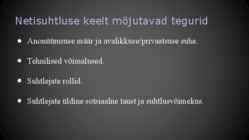 Netisuhtluse esitlus #10