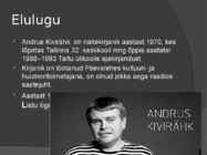 Andrus Kivirähk #2