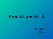Rwanda genotsiid