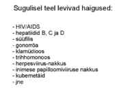 Sugulisel teel levivad haigused-HIV ja kaitsevahendid #5