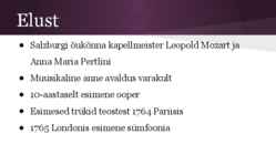 Wolfgang Amadeus Mozarti elulugu #2
