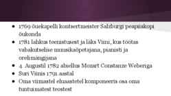 Wolfgang Amadeus Mozarti elulugu #3