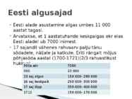 Eesti rahvaarv ja selle muutumine #3