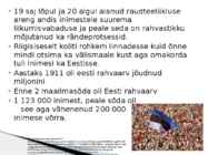 Eesti rahvaarv ja selle muutumine #5